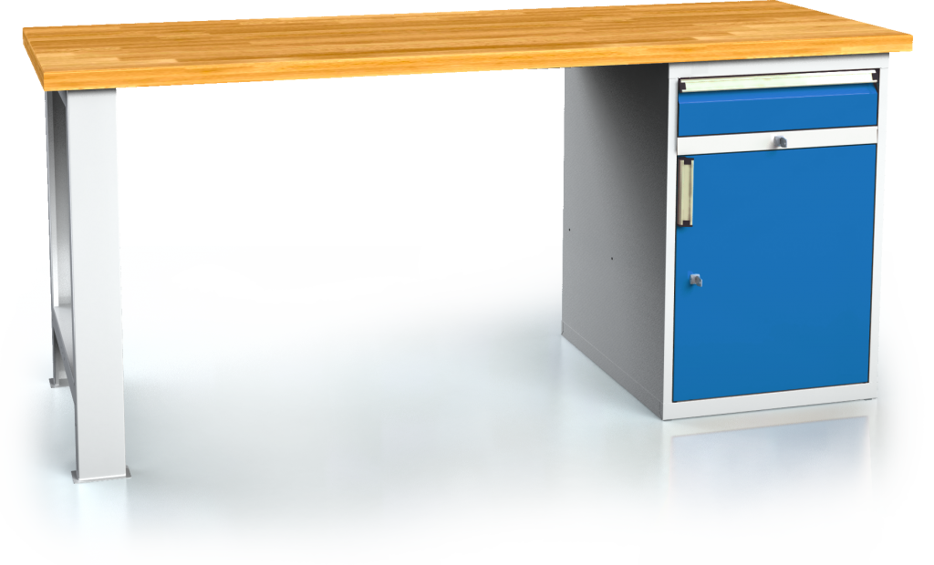 Standardausführung alcera PROFI - Platten - Fuß - Container 880 x 2000 x 700